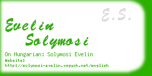 evelin solymosi business card